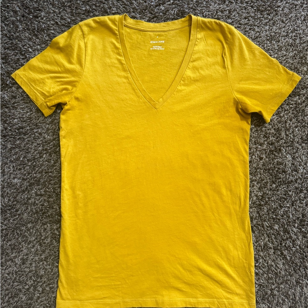 Everlane Yellow Short Sleeve Tee